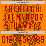 Custom Orange Red-Gold Netherlands Performance T-Shirt