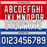 Custom Red White Blue-Black Netherlands Line Performance T-Shirt