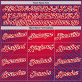 Custom Red Blue-White Netherlands Line Splash Performance T-Shirt