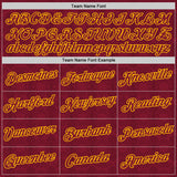 Custom Crimson Gold Italy Subtle Performance T-Shirt