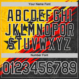 Custom Red Black Yellow-White Belgium Performance T-Shirt