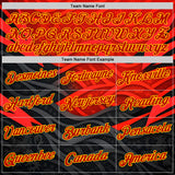 Custom Red Black-Yellow Belgium Performance T-Shirt