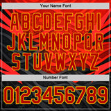 Custom Red Black-Yellow Belgium Performance T-Shirt
