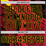 Custom Red Black-Yellow Belgium Performance T-Shirt