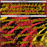 Custom Red Yellow-Black Belgium Performance T-Shirt