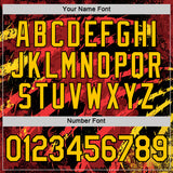Custom Red Yellow-Black Belgium Performance T-Shirt