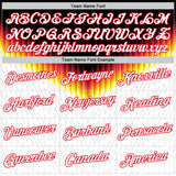 Custom Black White Fire Red Yellow-Gray Germany Zigzag Performance T-Shirt