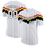 Custom White Red Yellow Black-Gray Germany Arrow Performance T-Shirt