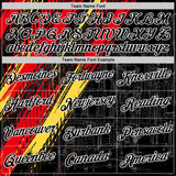 Custom Black Red Yellow-White Germany Splash Performance T-Shirt