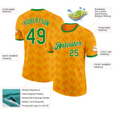 Custom Orange Grass Green-White Cote d'Ivoire Line Performance T-Shirt