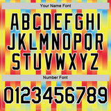 Custom Yellow Black Red Blue-White Ecuador Stripe Performance T-Shirt