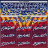Custom Blue Navy Red Yellow-White Ecuador Line Performance T-Shirt