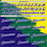 Custom Yellow Dark Purple Green-White Brazil Splash Performance T-Shirt