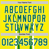 Custom Yellow Kelly Green-White Brazil Line Performance T-Shirt
