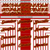 Custom White Red Black-Gold England Cross Stripe Performance T-Shirt