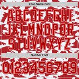 Custom Gray Red-White England Abstract Performance T-Shirt