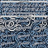 Custom Blue White Argentina Abstract Performance T-Shirt