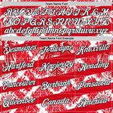 Custom Red White-Black Austria Abstract Performance T-Shirt
