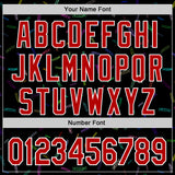 Custom Black Red-White 3D Pattern Design Foodie Candy Sweets Authentic Baseball Jersey