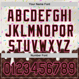 Custom White Brown-Pink 3D Pattern Design Foodie Dripping Ice Cream Authentic Baseball Jersey