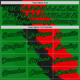Custom Grass Green Red-Black Portugal Grunge Splash Brush Stroke Polka Dot Performance T-Shirt