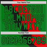 Custom Grass Green Red-Black Portugal Grunge Splash Brush Stroke Polka Dot Performance T-Shirt