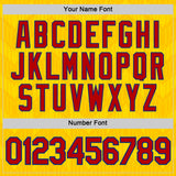 Custom Yellow Red-Royal Colombia Geometric Performance T-Shirt