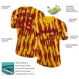 Custom Yellow Red-Royal Colombia Lightning Performance T-Shirt