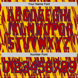 Custom Yellow Red-Royal Colombia Lightning Performance T-Shirt