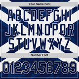 Custom Navy White Black-US Navy Blue Scotland Flag Performance T-Shirt