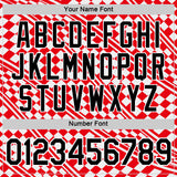 Custom Red Black-White Croatia Plaid Performance T-Shirt