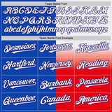 Custom Blue White Red-Dark Purple Texas Flag City Edition Authentic Baseball Jersey