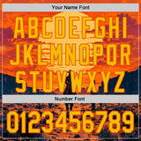 Custom Orange Yellow Texas Cowboy Sunset Southwest Landscape City Edition Authentic Baseball Jersey
