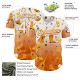 Custom White Bay Orange Texas Cowboy Country Music City Edition Authentic Baseball Jersey