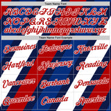 Custom Navy Red White-Royal France Performance T-Shirt