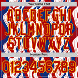 Custom Royal Red Gold-White France Fluid Performance T-Shirt