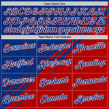 Custom Royal White-Red France Performance T-Shirt