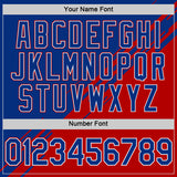 Custom Royal White-Red France Performance T-Shirt