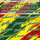 Custom Green White Light Yellow-Red Bolivia Brush Performance T-Shirt