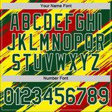 Custom Green White Light Yellow-Red Bolivia Brush Performance T-Shirt