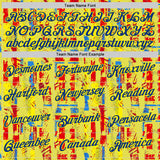 Custom Yellow Royal Red-Light Yellow Spain Abstract Performance T-Shirt