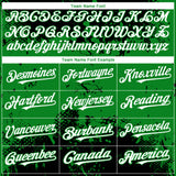 Custom Black White-Grass Green 3D Pattern Design Abstract Splatter Grunge Paint Authentic Baseball Jersey