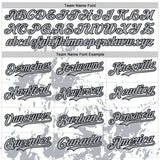Custom White Gray-Black Splatter Authentic Baseball Jersey