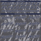 Custom Steel Gray Navy-Gray 3D Pattern Design Splatter Torn Sharp Brush Stroke Authentic Baseball Jersey