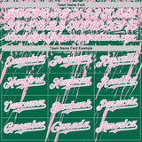 Custom Kelly Green Light Pink-White Distressed Scratch Brush Stroke Authentic Baseball Jersey
