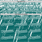 Custom Teal White Distressed Scratch Brush Stroke Authentic Baseball Jersey