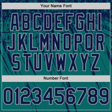 Custom Teal Navy-Gray Distressed Scratch Brush Stroke Authentic Baseball Jersey