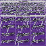 Custom Purple Gray-Black Distressed Scratch Brush Stroke Authentic Baseball Jersey