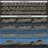 Custom Black Cream 3D Pattern Design Alien UFO Galaxy Night Sky Town Authentic Baseball Jersey