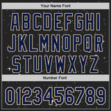 Custom Black Navy-Cream 3D Pattern Design Alien UFO Galaxy Authentic Baseball Jersey